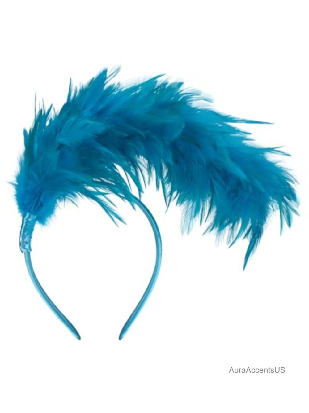 Feather Fascinator Headband Handmade Vintage Derby Cocktail Tea Party Hair